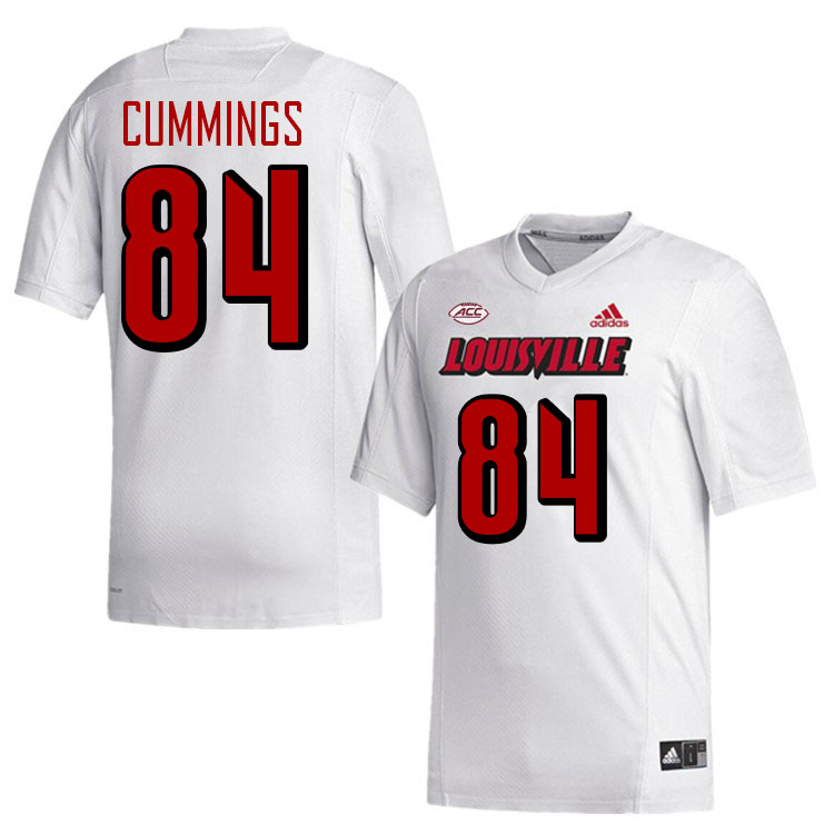 Men #84 Izayah Cummings Louisville Cardinals College Football Jerseys Stitched-White